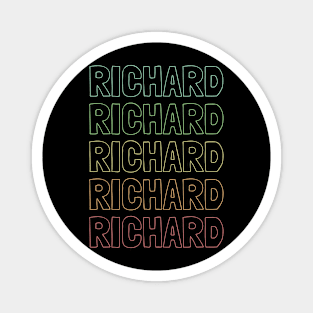 Richard Name Pattern Magnet